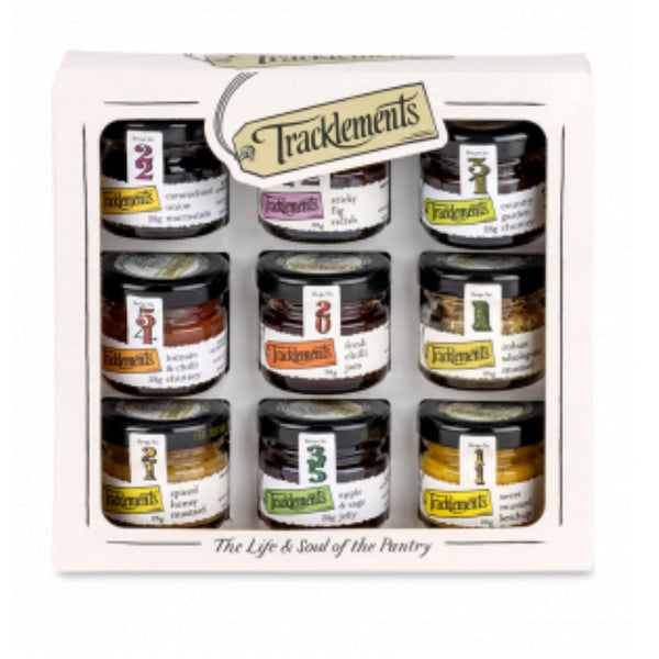 Tracklements 9 Mini Jar Gift Pack 9 x 25g