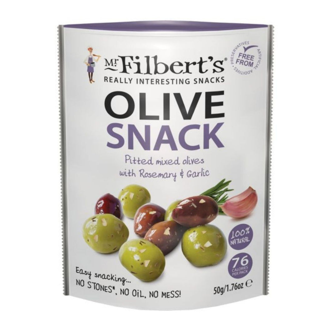 Mr Filberts Mixed Olives with Rosemary & Garlic 50g