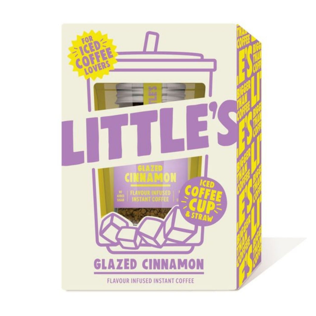 Little's Iced Coffee Cup Set Glazed Cinnamon Instant Coffee Gift Pack 500g