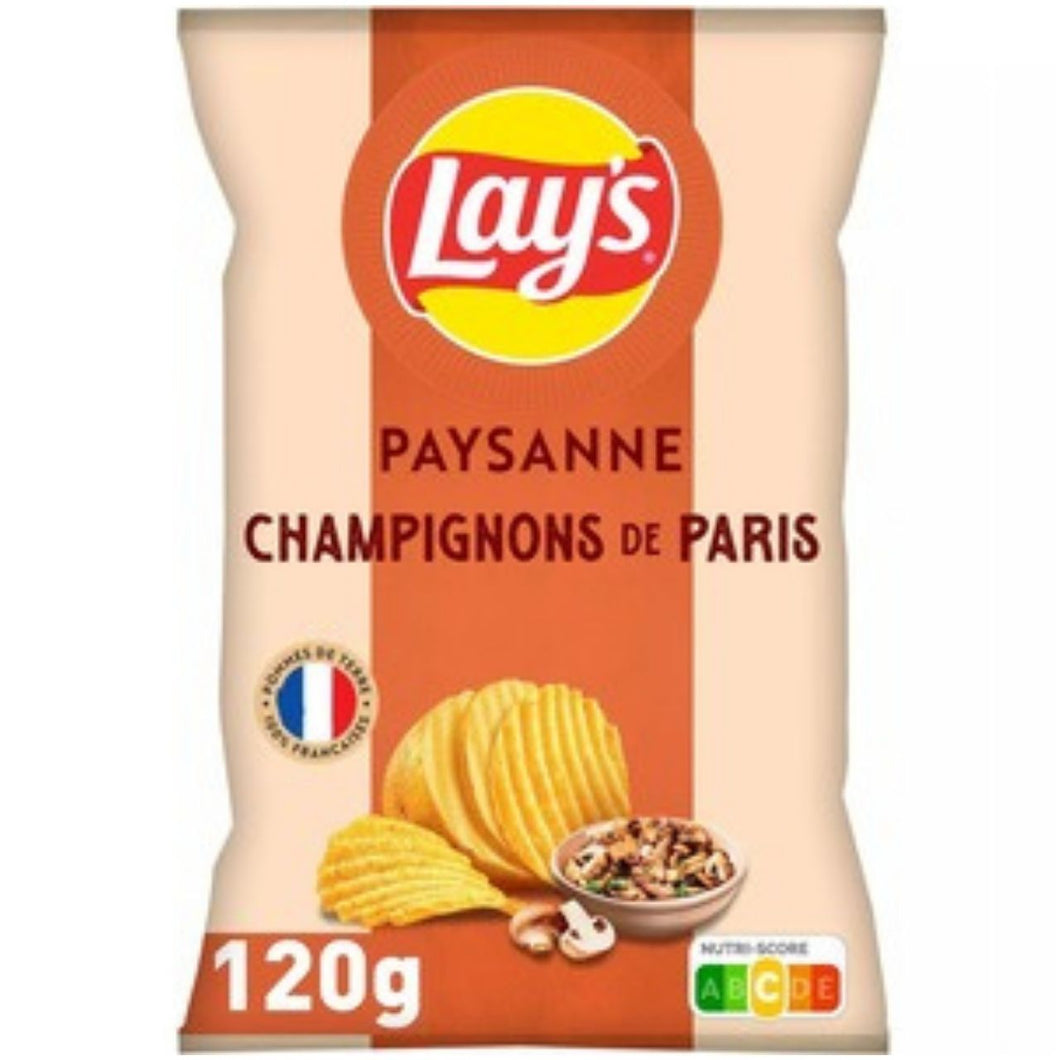 Lays Chips Paysanne Saveur Champignons de Paris 120g