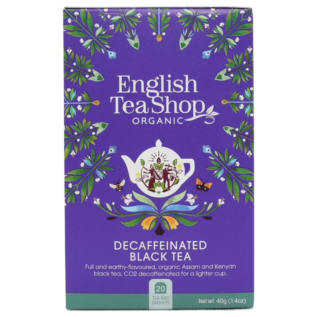 English Tea Shop 20 Decaffeinated Black Tea Sachets 40g