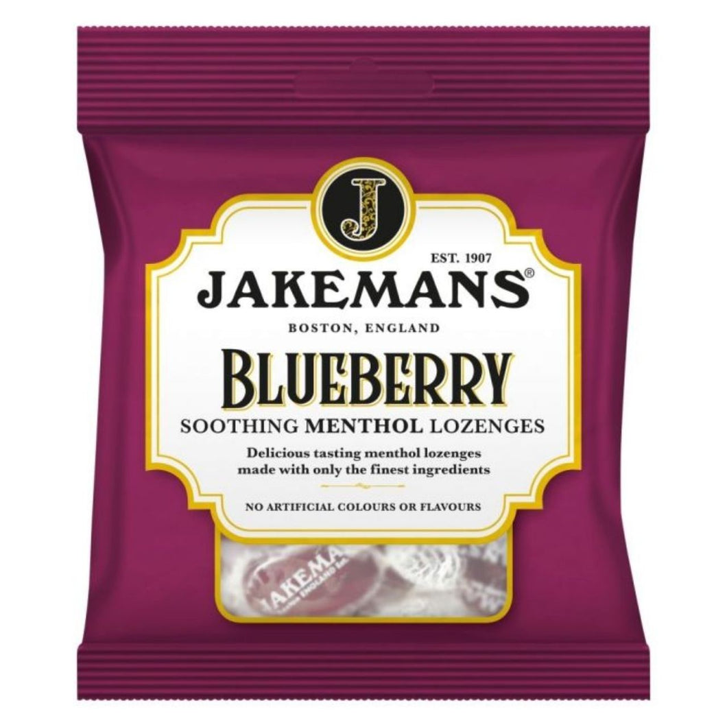Jakemans Blueberry Menthol Soothing Menthol Sweets 73g