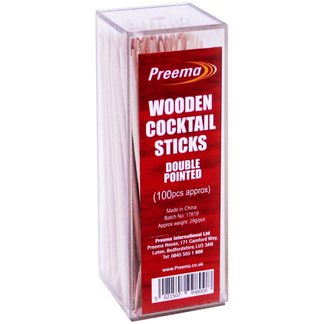 Preema Wooden Cocktail Sticks 100pcs