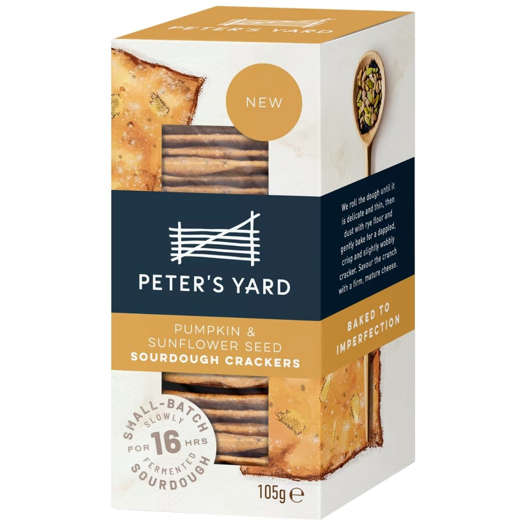 Peter's Yard Pumpkin & Sunflower Seed Sourdough Crackers 105g