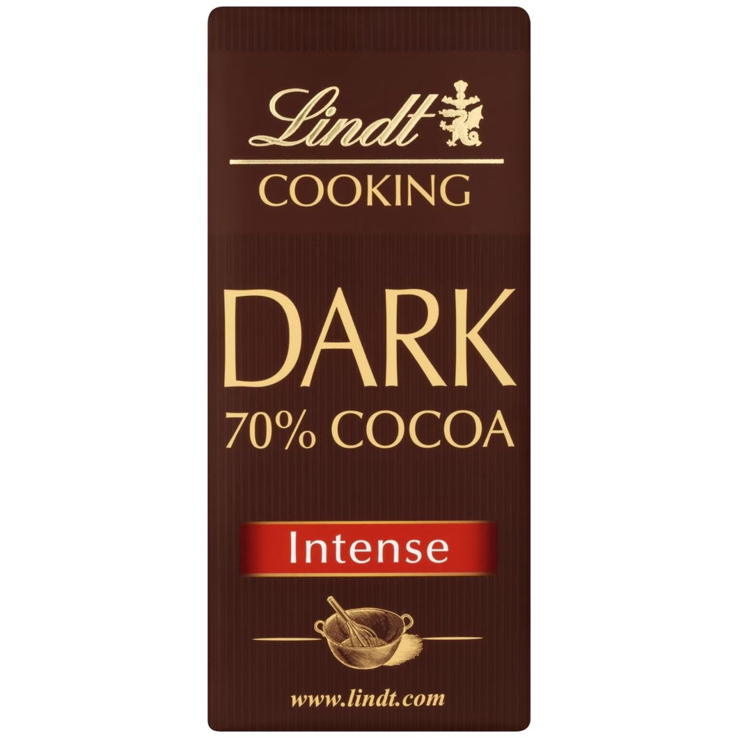 Lindt Cooking Dark 70% Cocoa - Intense Bar 200g