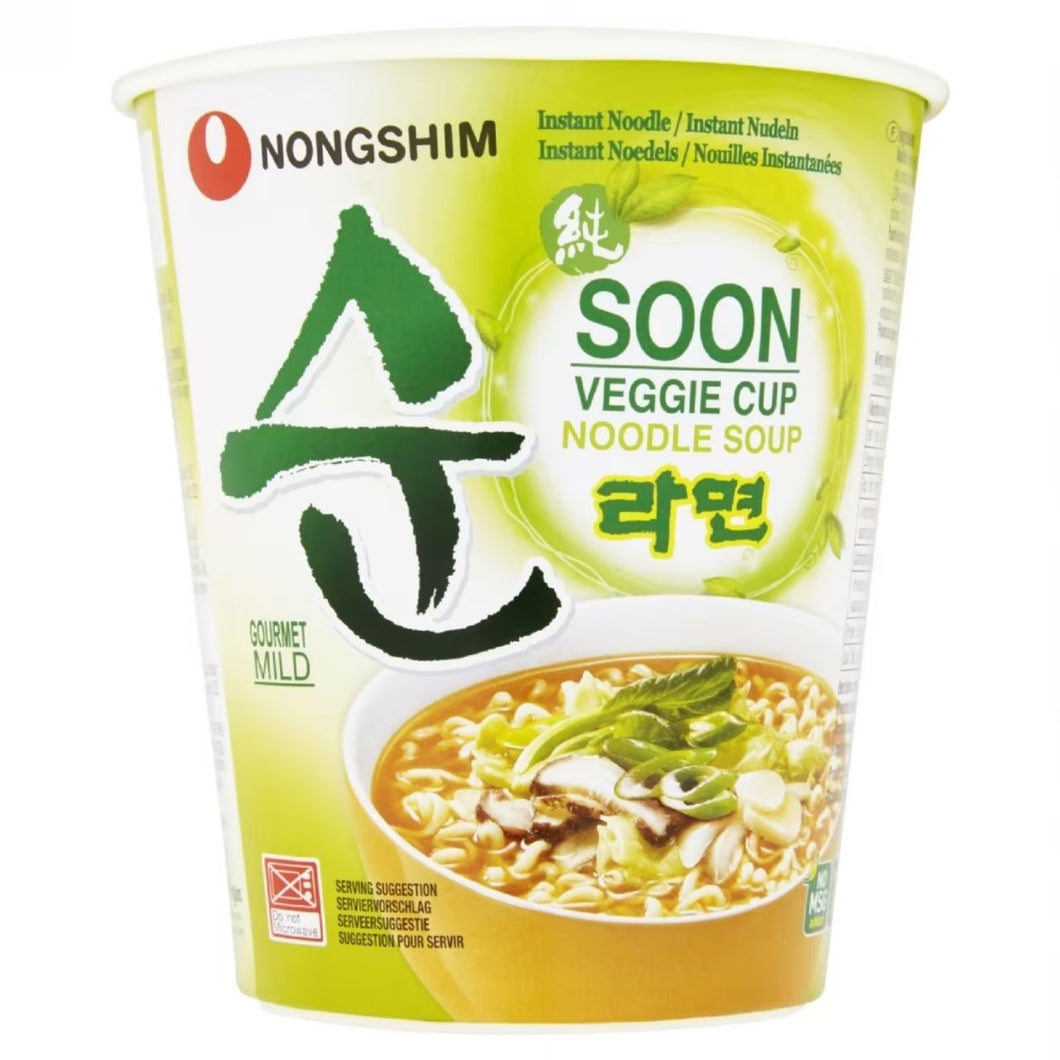 Nongshim Soon Veggie Cup Noodle Soup 67g