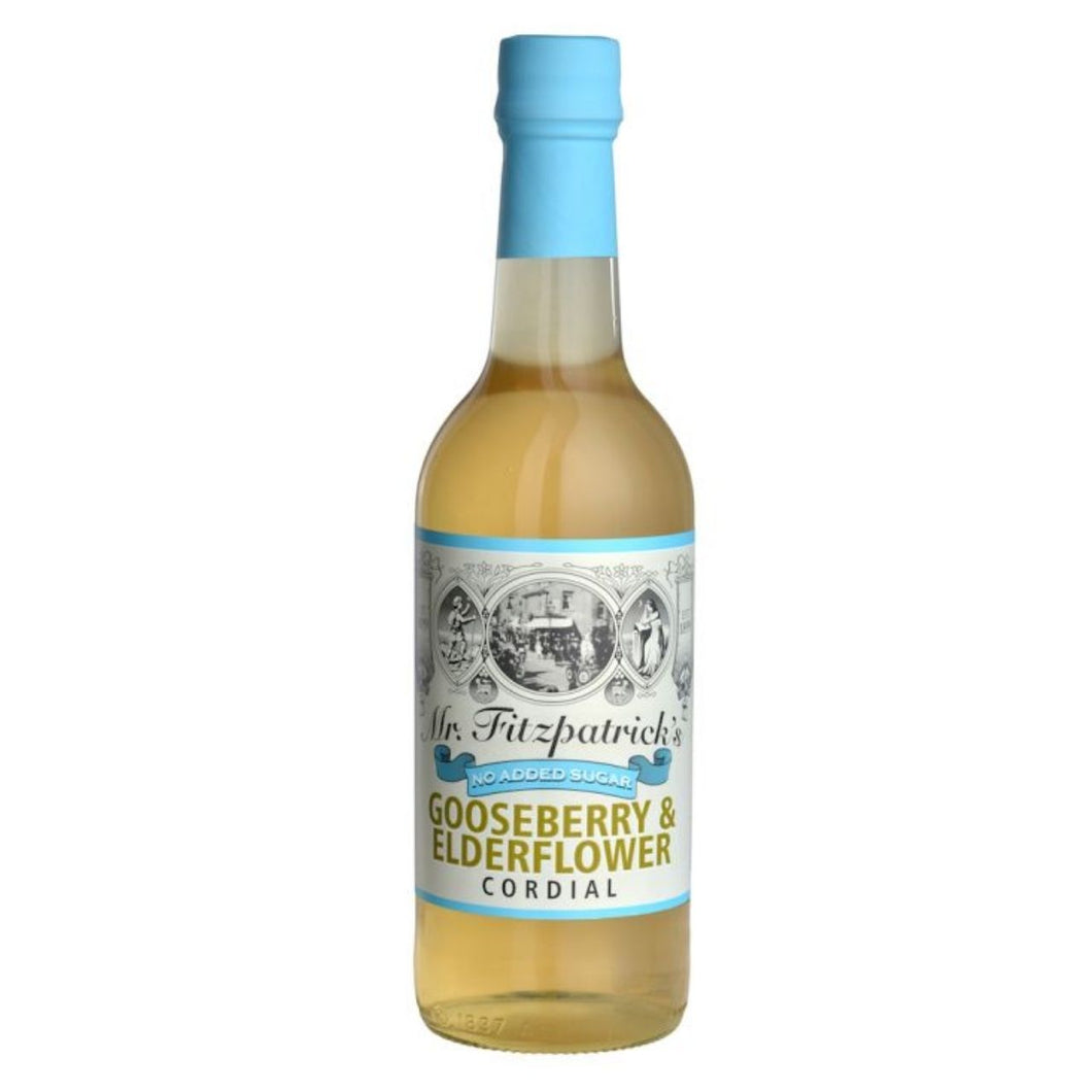 Mr Fitzpatrick's Gooseberry & Elderflower No Added Sugar Cordial 500ml
