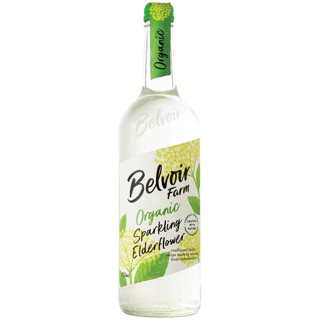 Belvoir Organic Sparkling Elderflower 750ml
