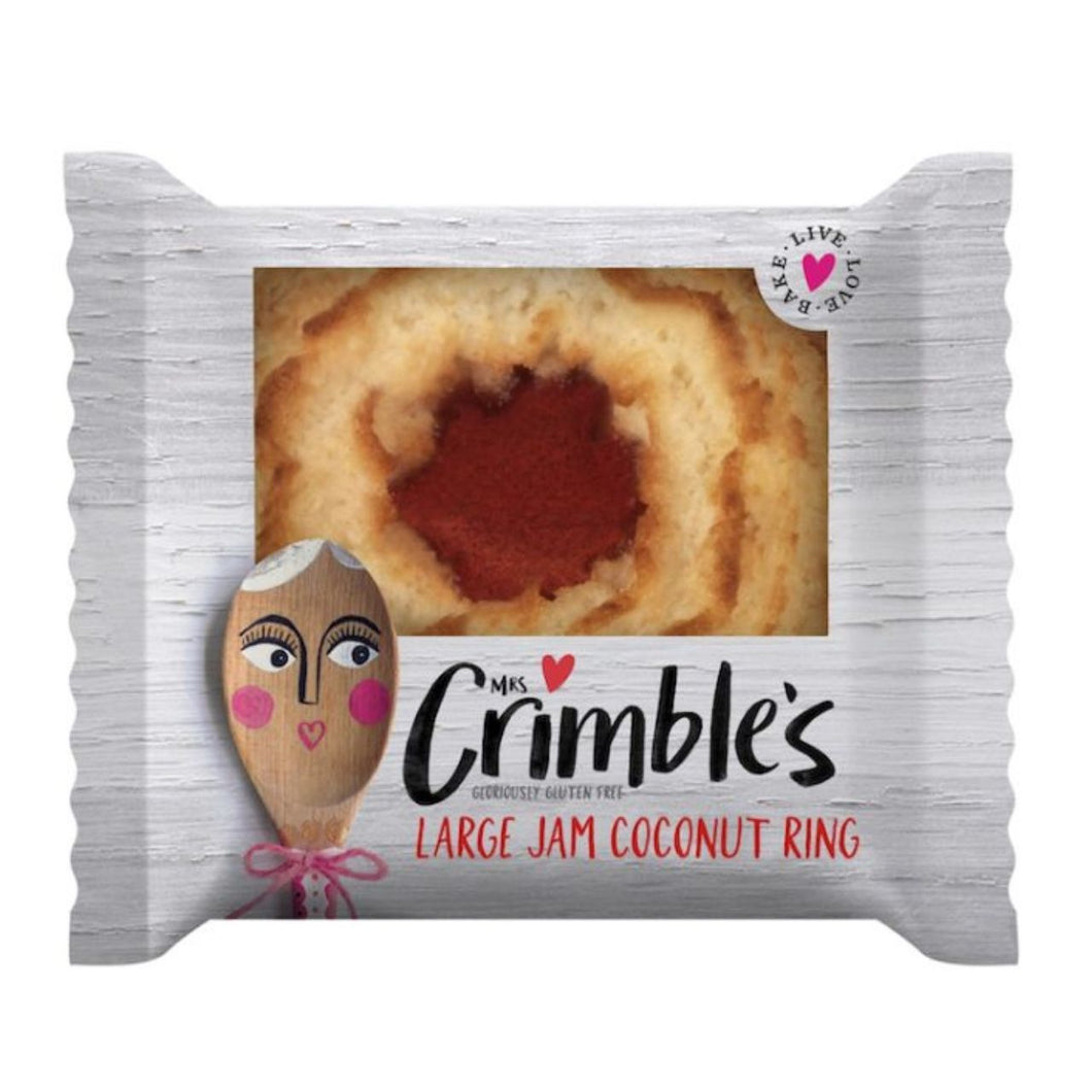Mrs Crimble's Large Jam Coconut Ring  40g