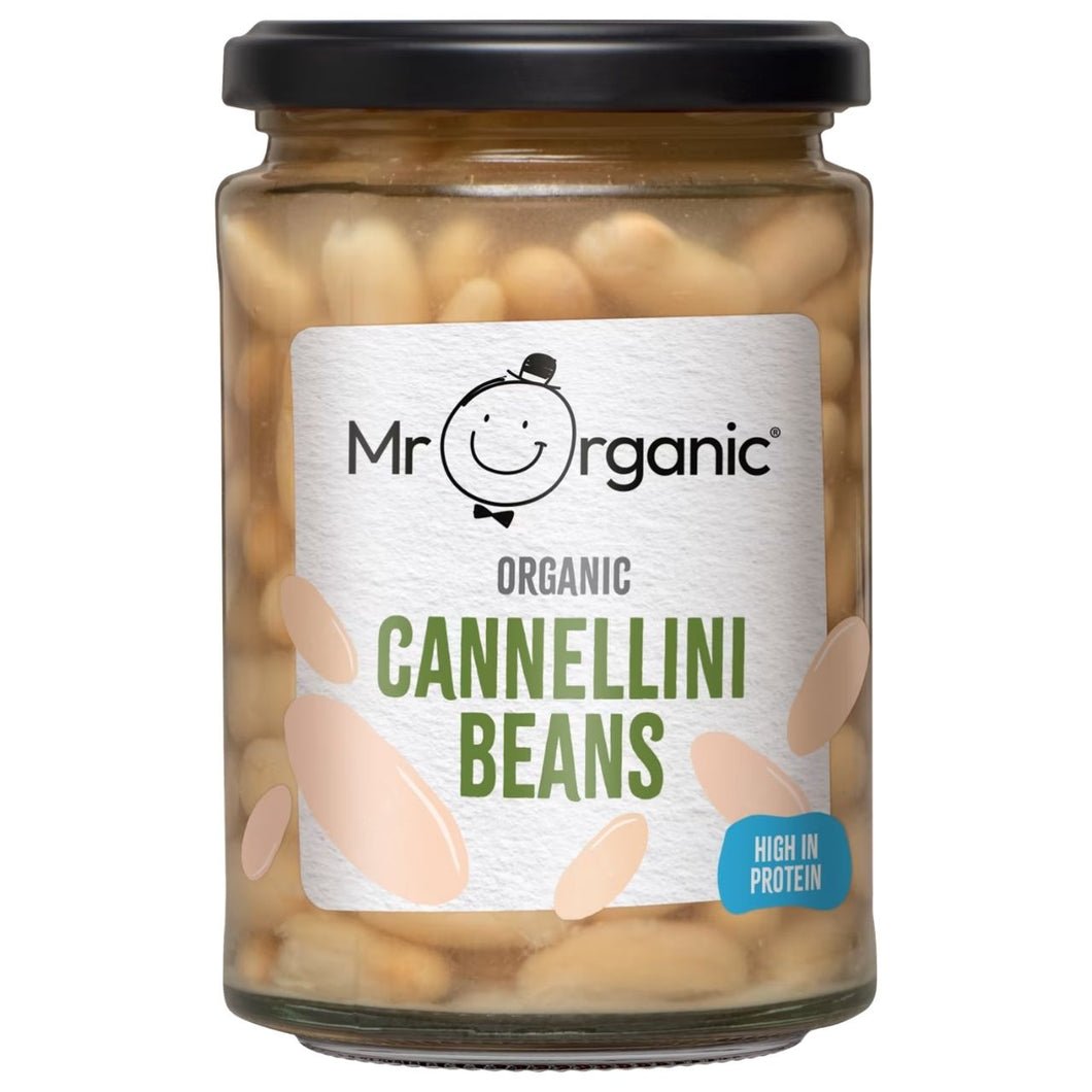 Mr Organic Cannellini Beans in Glass Jar 350g