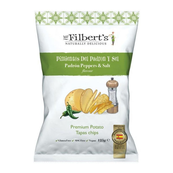 Mr Filberts Padron Peppers & Salt Crisps 125g