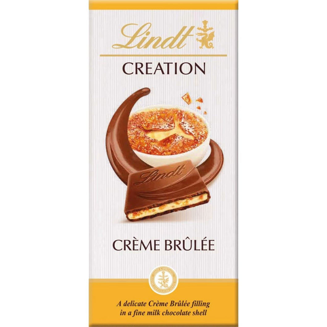 Lindt Creation Bar - Crème Brûlée Milk Chocolate 150g