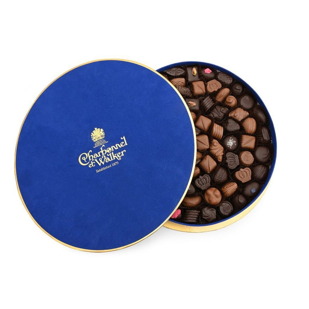 Charbonnel et Walker Luxurious Boite Marine 1000g with Fine Milk and Dark Chocolates (with alcohol)