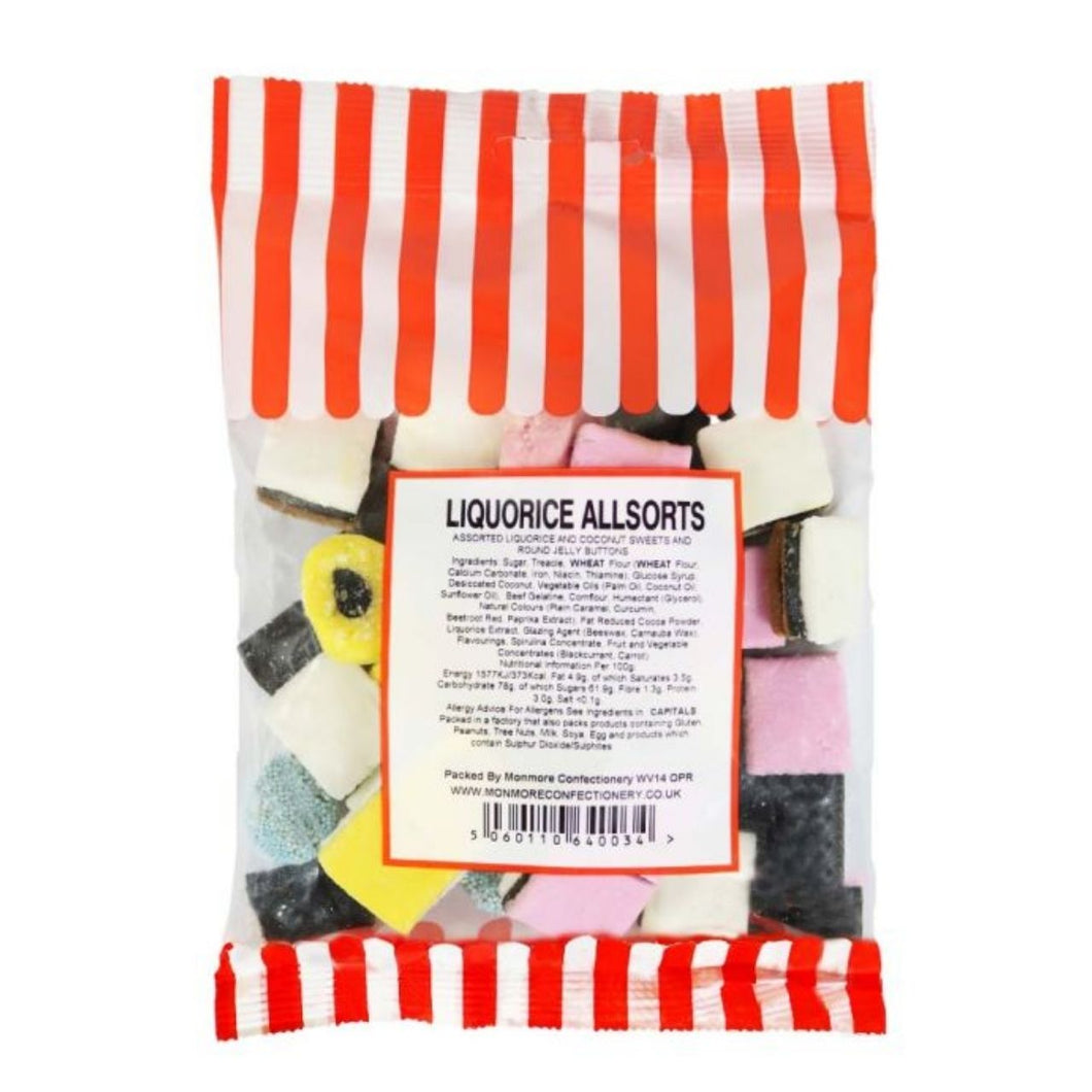 Monmore Liquorice Allsorts 140g
