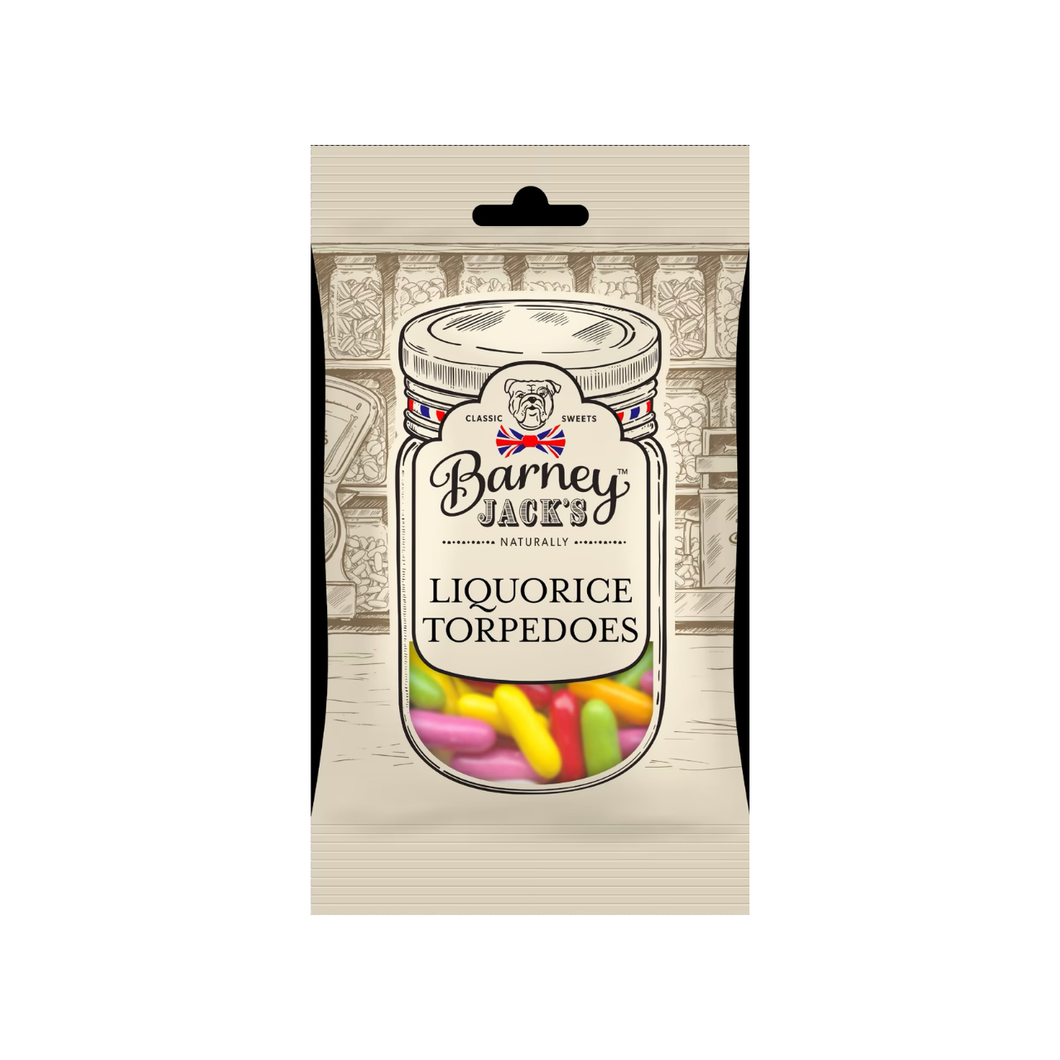 Barney Jack's Liquorice Torpedoes 145g