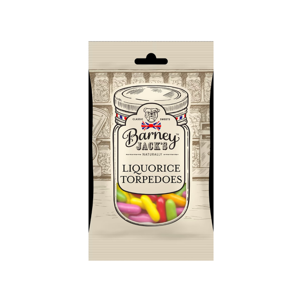 Barney Jack's Liquorice Torpedoes 145g