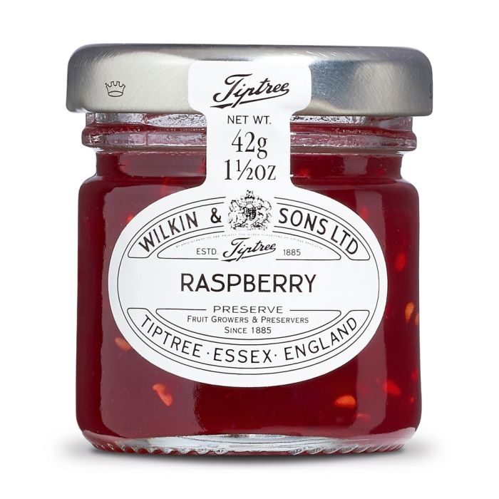 Tiptree Mini Raspberry Jam Jars, 42g - Case of 48