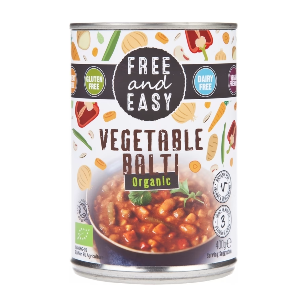 Free & Easy Organic Vegetable Balti 400g