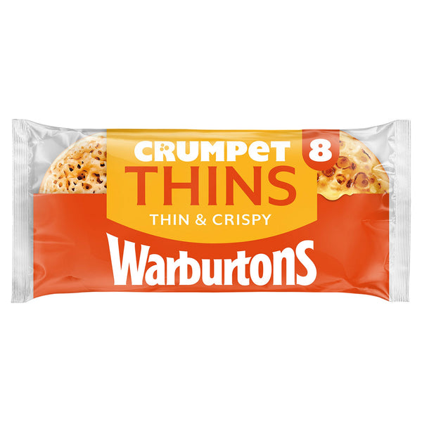 Warburtons 8 Crumpet Thins
