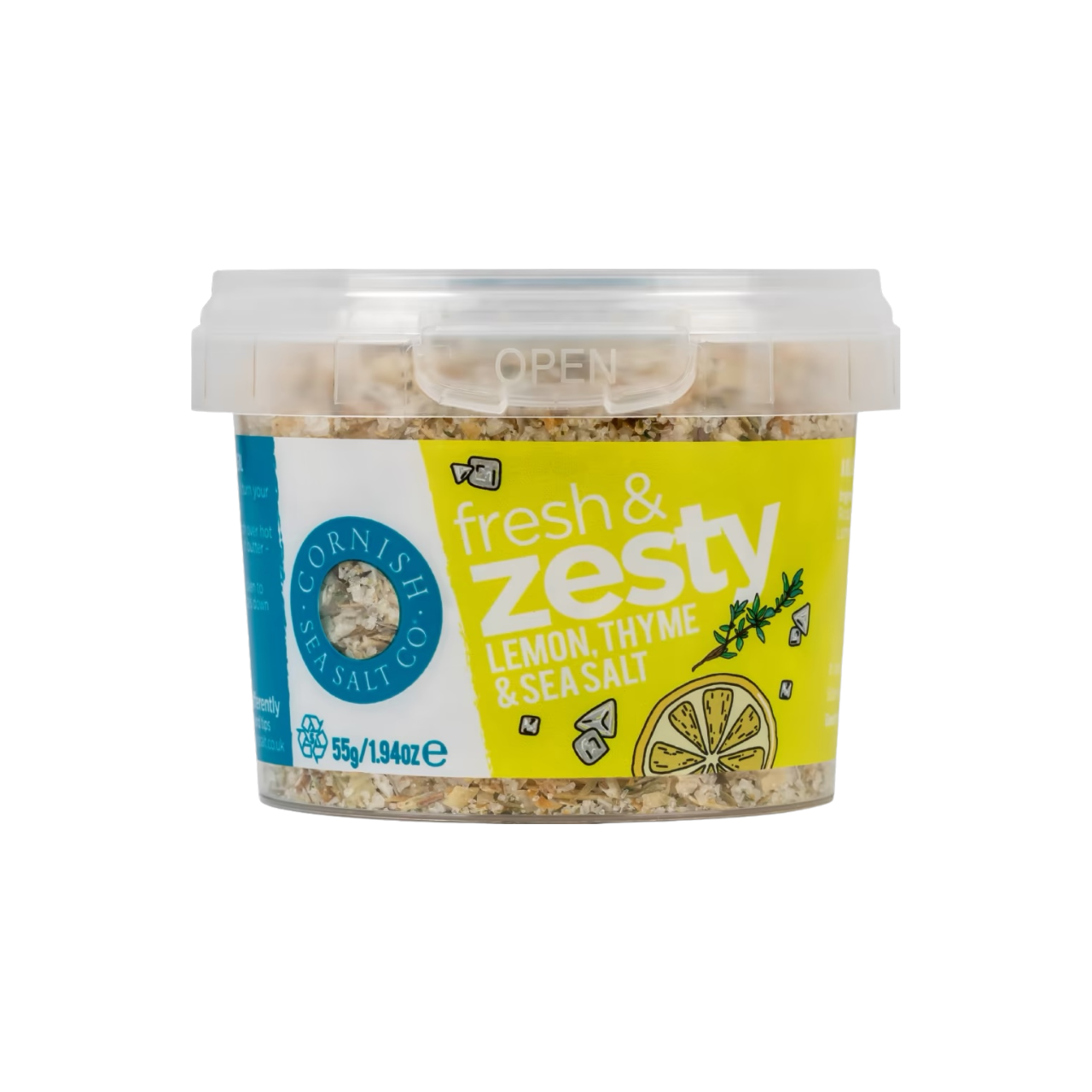 Cornish Sea Salt Co. Fresh & Zesty - Lemon, Thyme & Sea Salt 55g